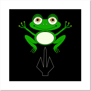 cute frog Posters and Art